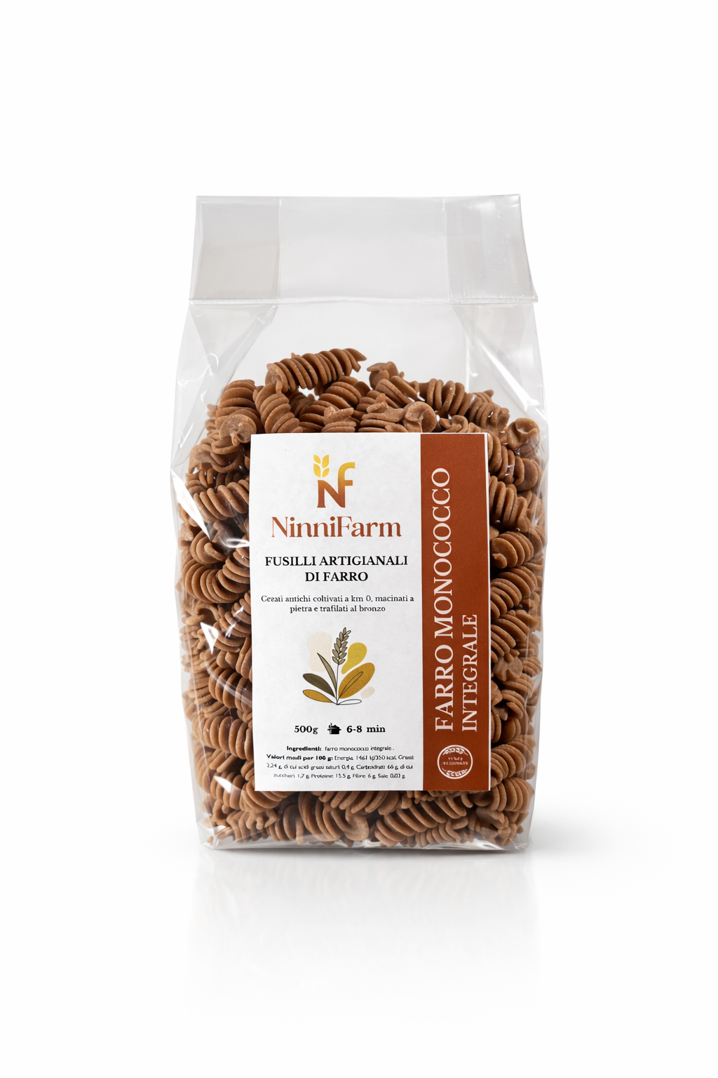 Fusilli integrali di farro monococco