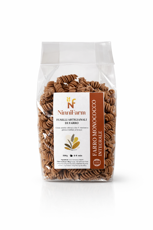 Fusilli integrali di farro monococco