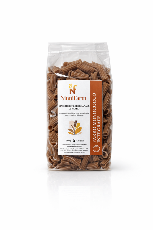 Maccheroni integrali di farro monococco